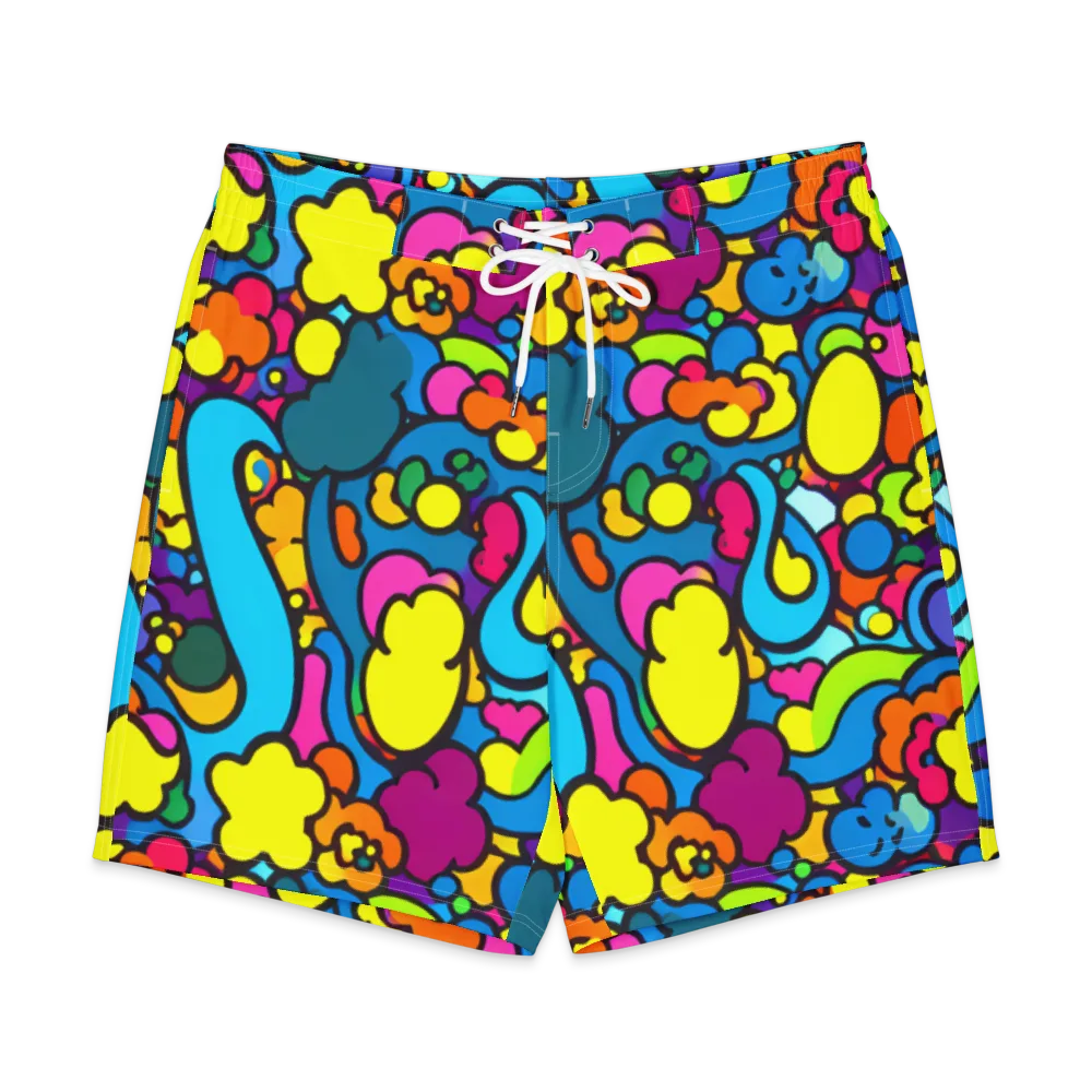 Pop Playland on Men's Board Shorts — Front