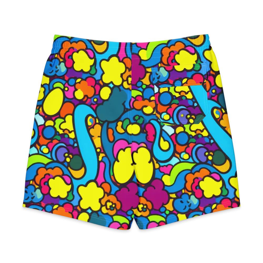 Pop Playland on Men's Board Shorts — Back