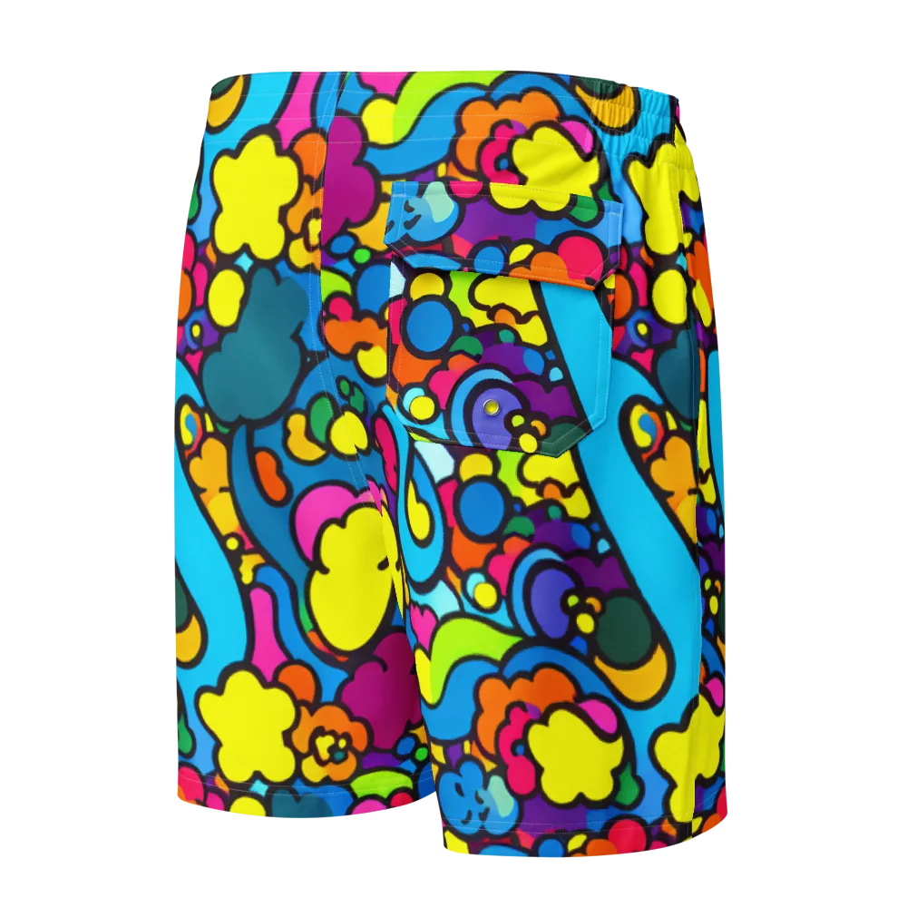 Pop Playland on Men's Board Shorts — Back