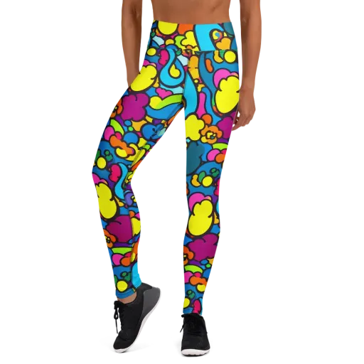 Pop Playland on a Yoga Leggings