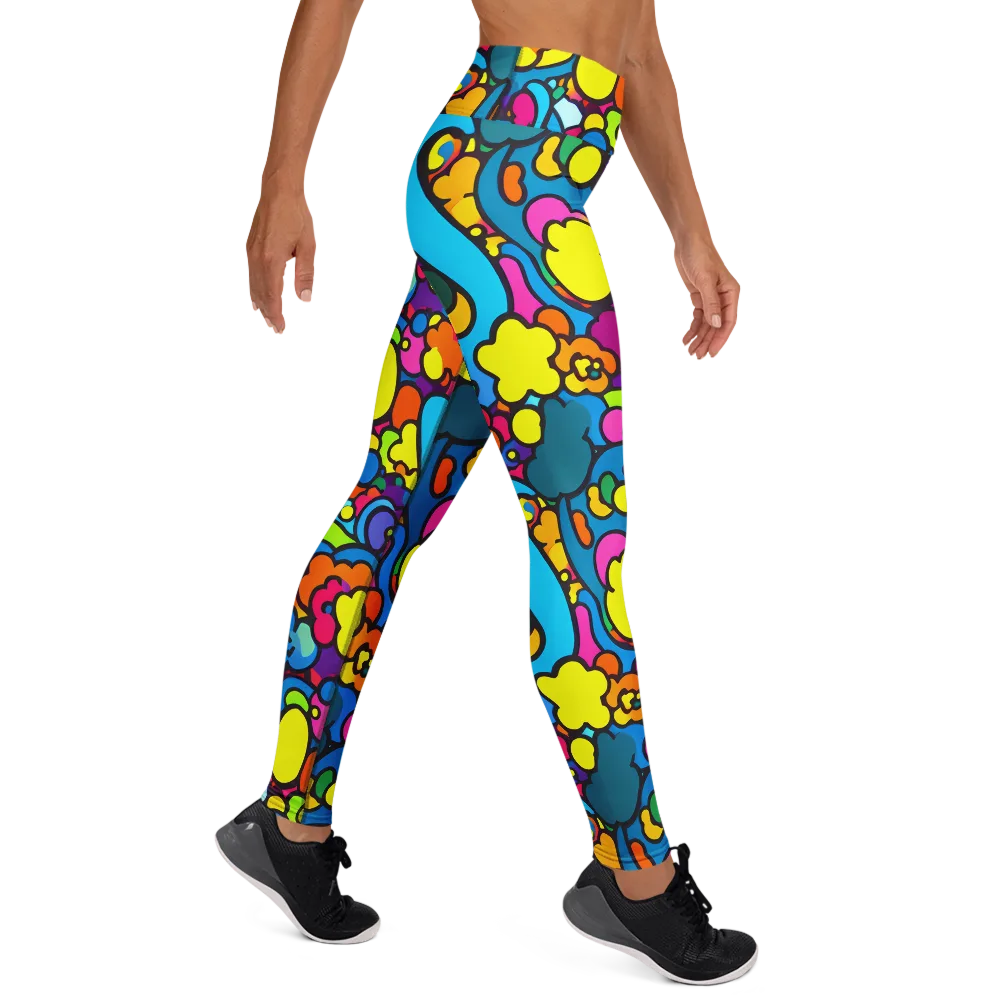 Pop Playland on Yoga Leggings — Right
