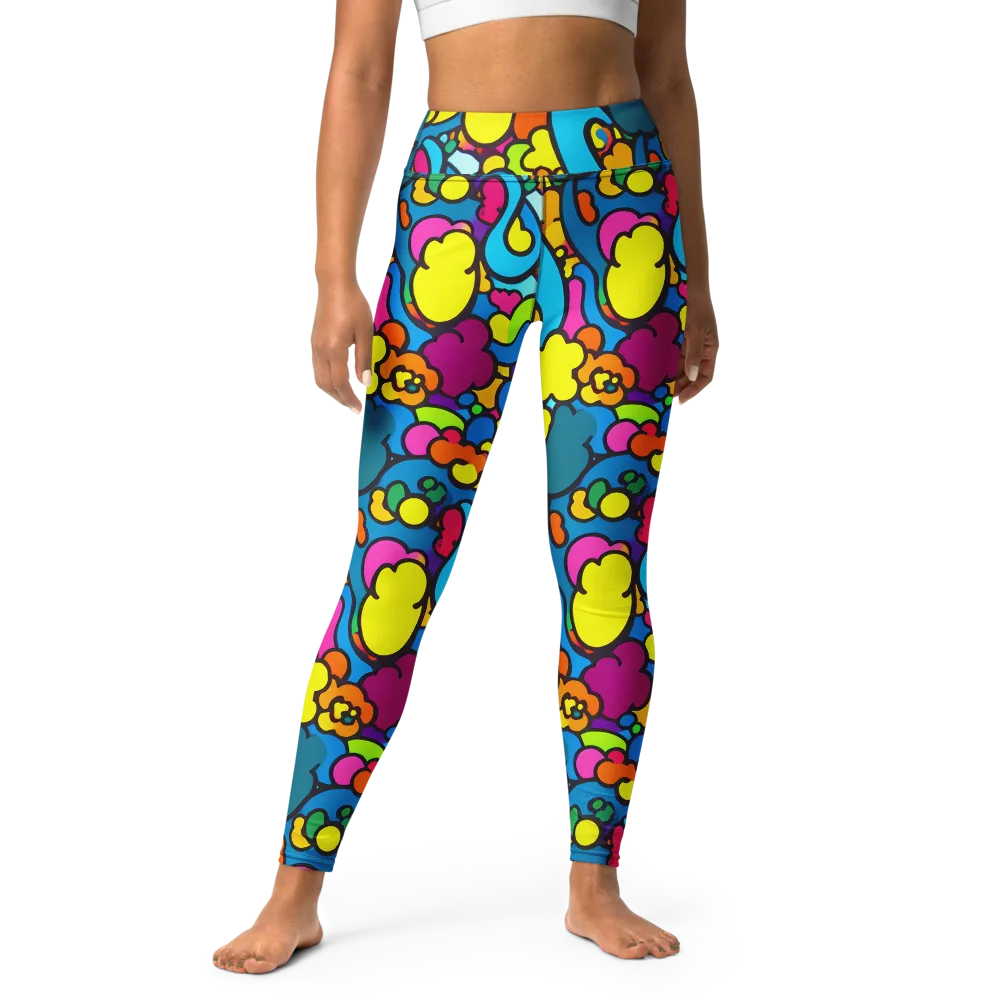 Pop Playland on Yoga Leggings — Front