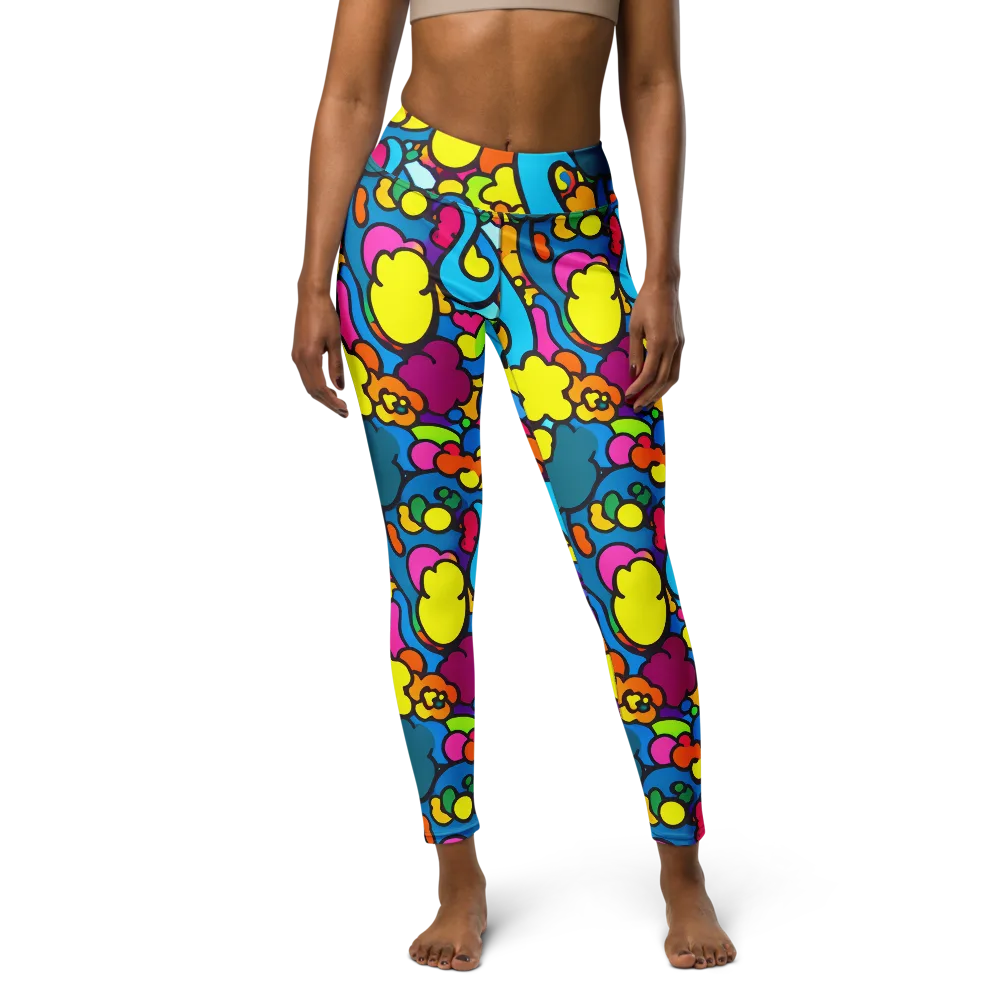 Pop Playland on Yoga Leggings — Front