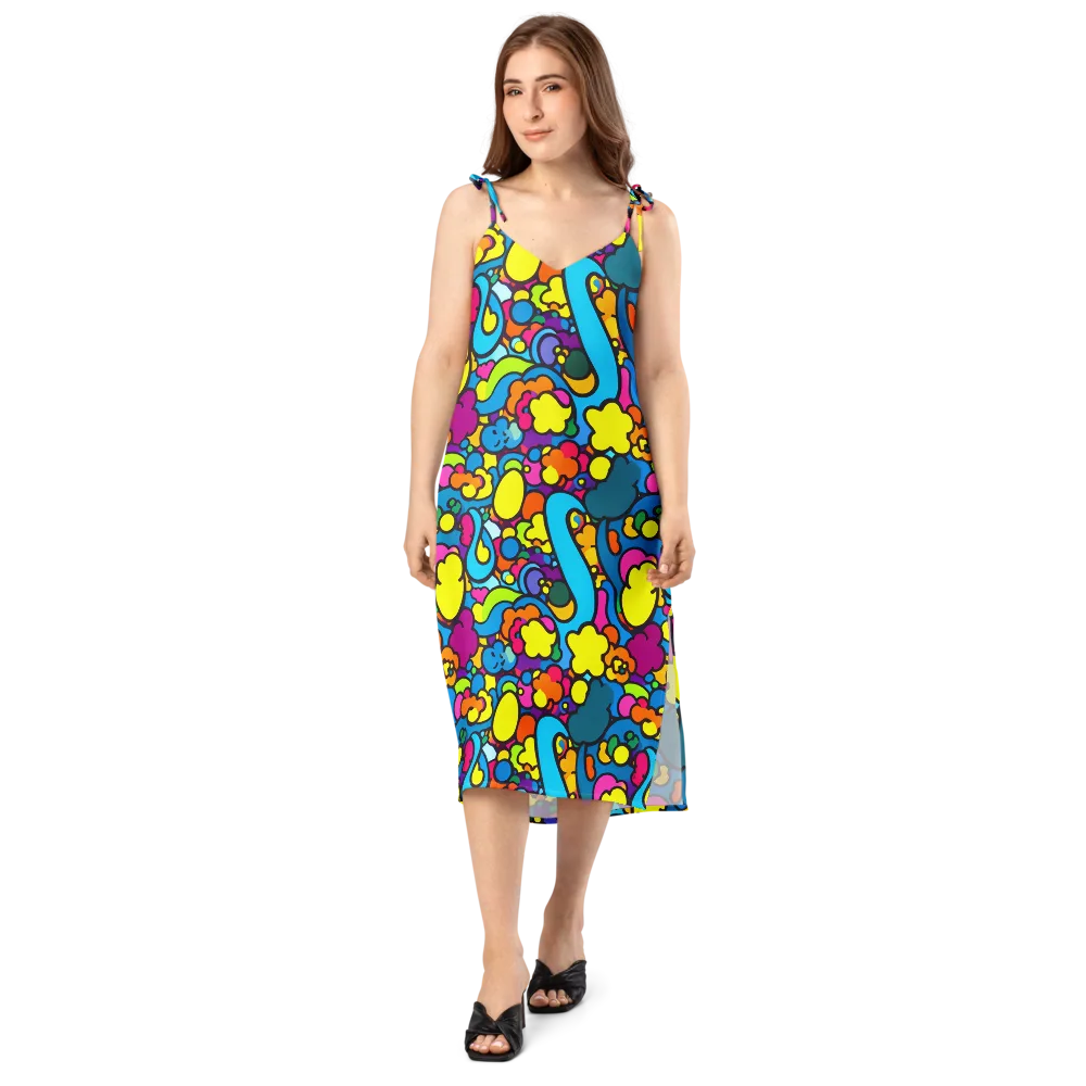 Pop Playland on Slip Dress — Front