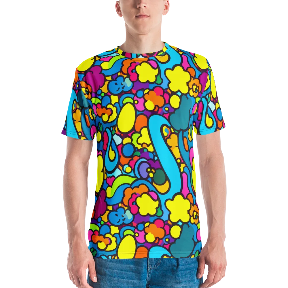 Pop Playland on Men's Crew Neck T-Shirt — Front