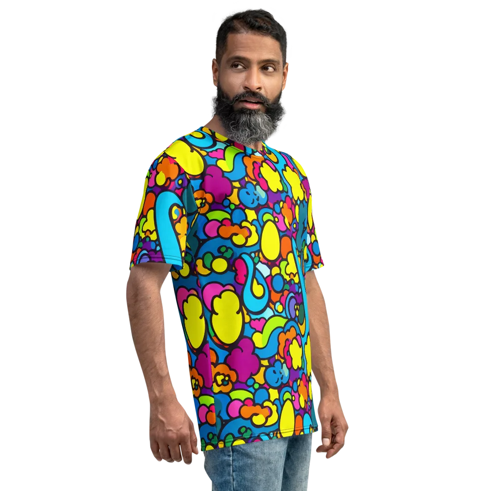Pop Playland on Men's Crew Neck T-Shirt — Right