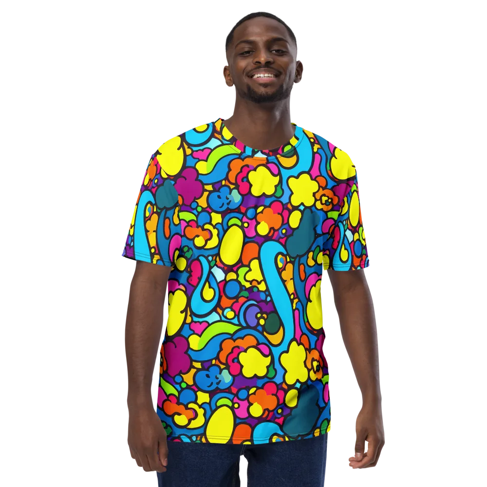 Pop Playland on Men's Crew Neck T-Shirt — Front