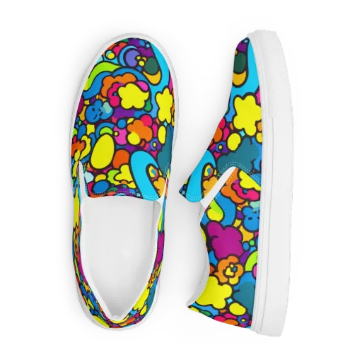 Pop Playland on a Men's Slip-On Canvas Shoes
