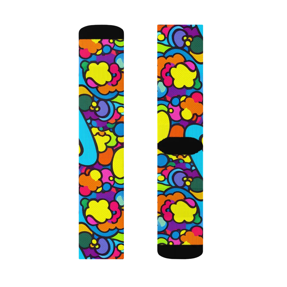 Pop Playland on Socks — Right Sock