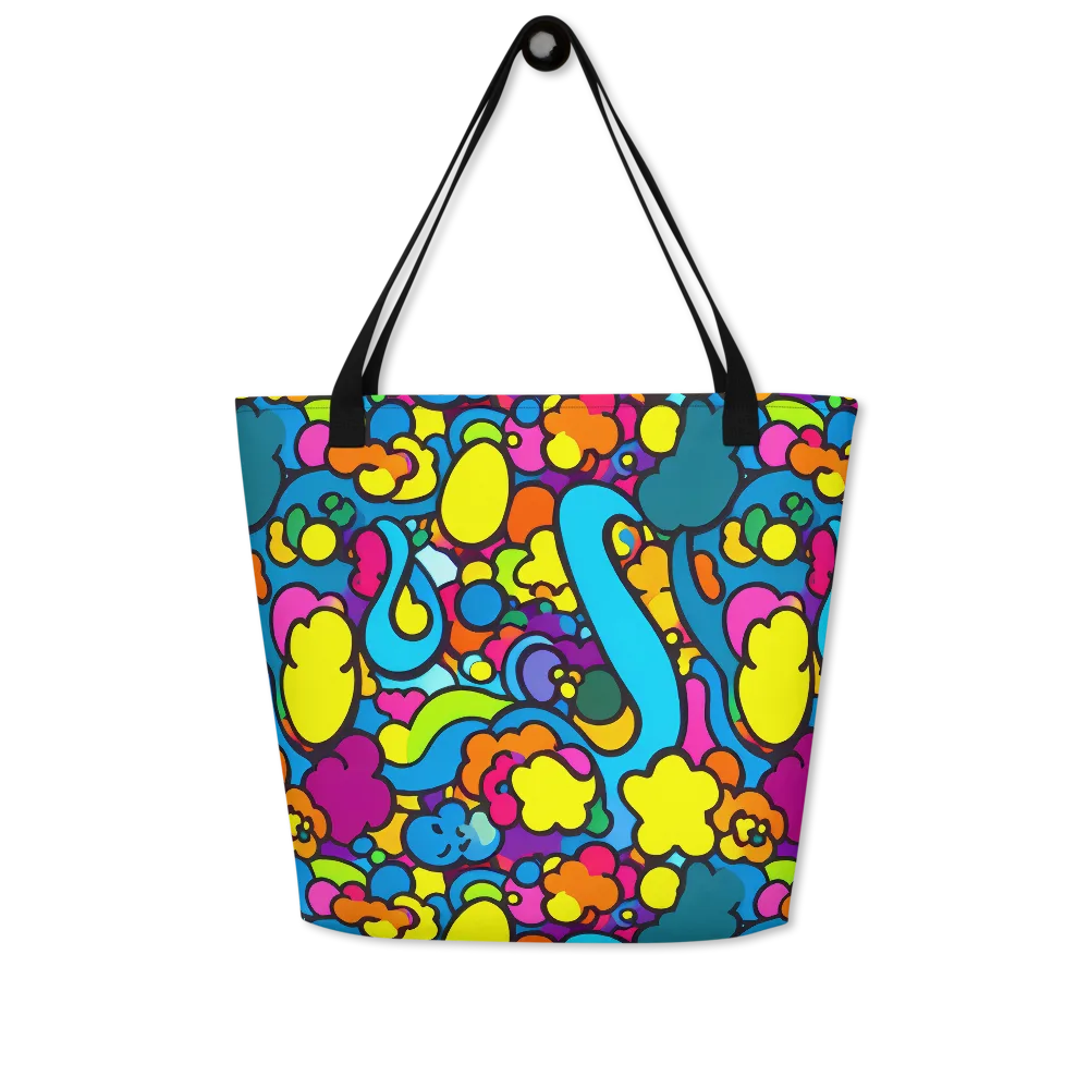 Pop Playland on Large Tote Bag W/ Pocket — Front