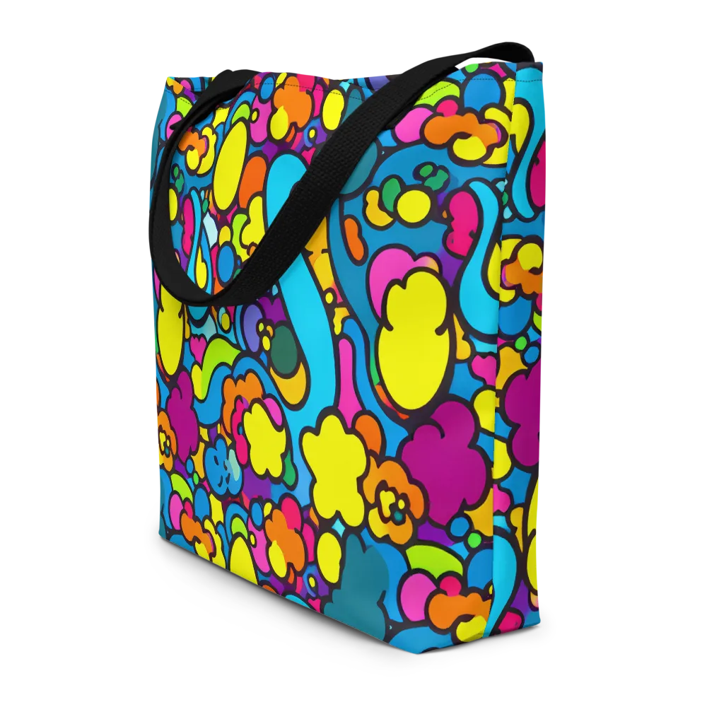 Pop Playland on Large Tote Bag W/ Pocket — Front