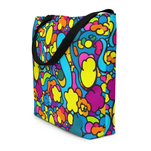 Pop Playland on a Large Tote Bag W/ Pocket