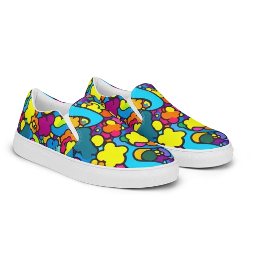 Pop Playland on a Women's Slip-On Canvas Shoes