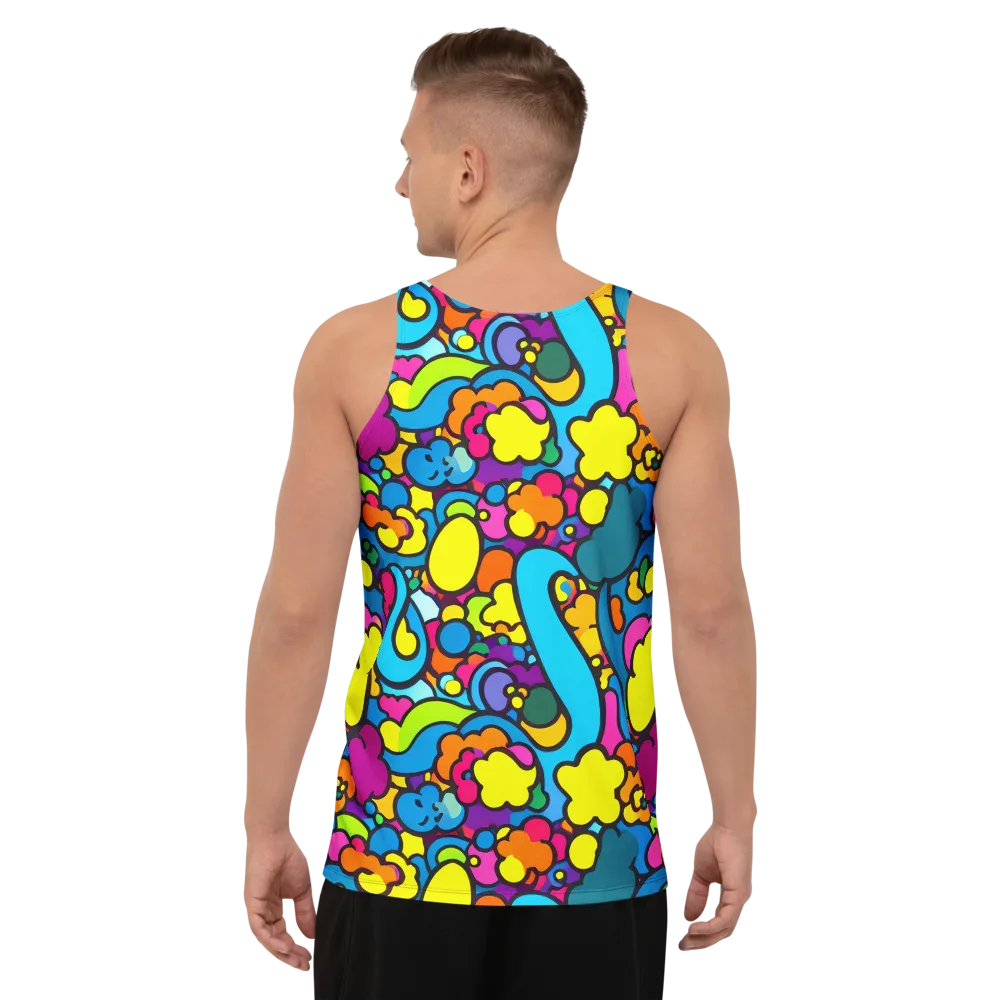 Pop Playland on Men's Tank Top — Back