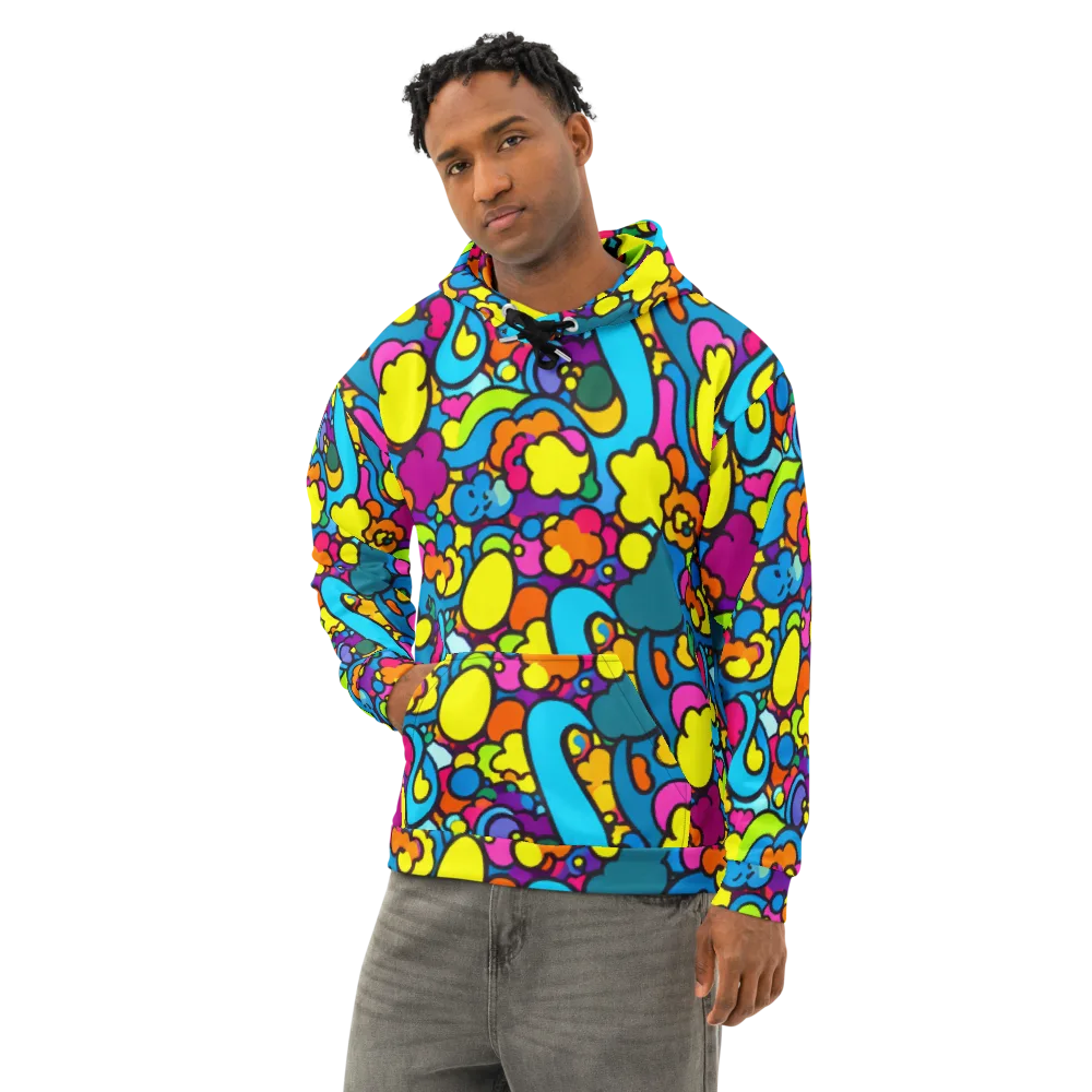 Pop Playland on Cotton Hoodie — Left Front