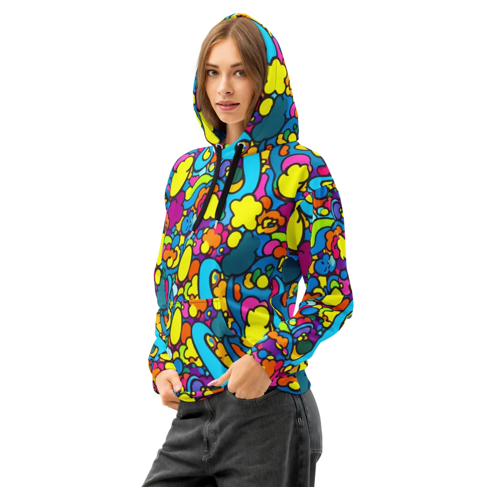 Pop Playland on Cotton Hoodie — Left Front