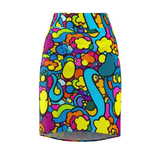 Pop Playland on a Pencil Skirt