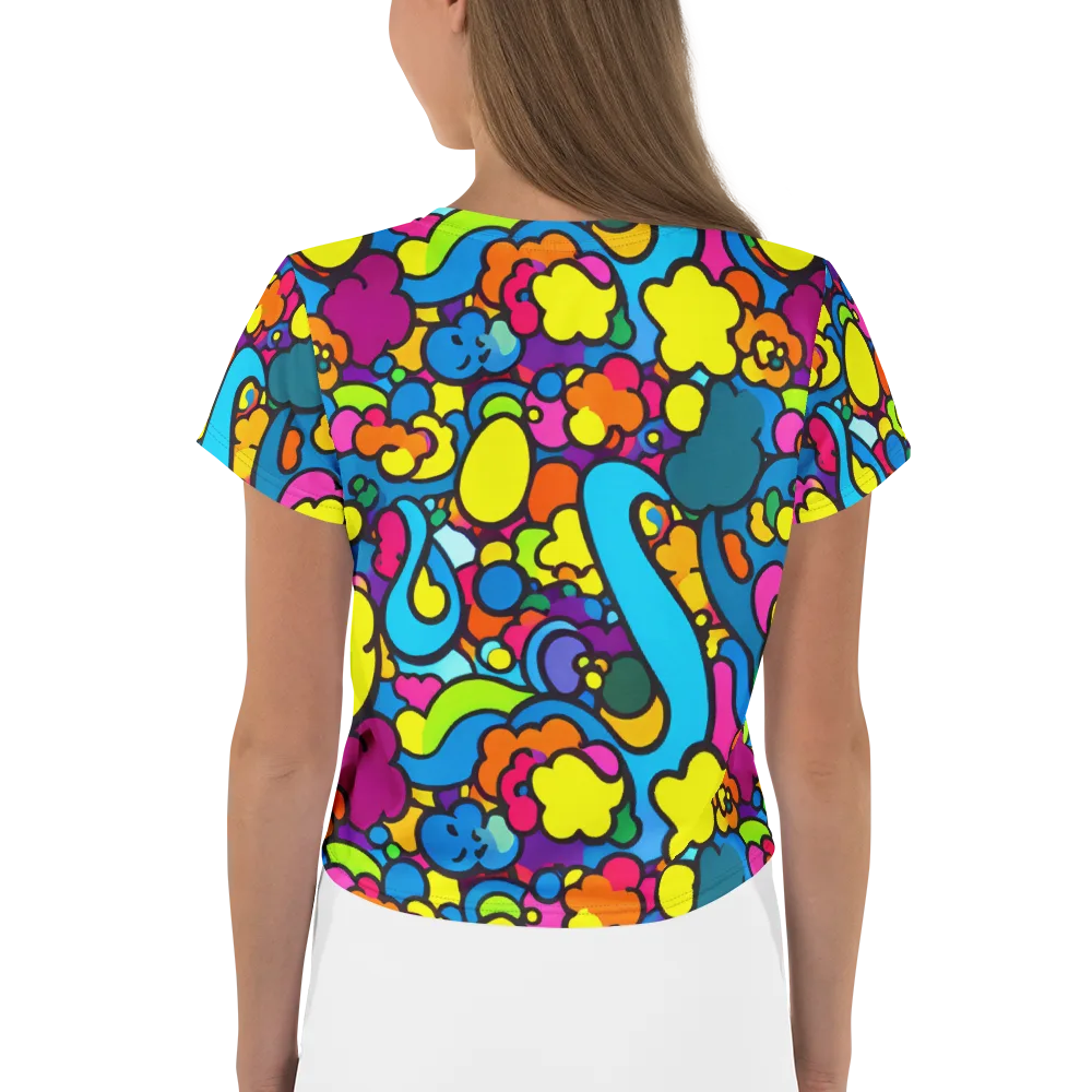 Pop Playland on Crop Tee — Back
