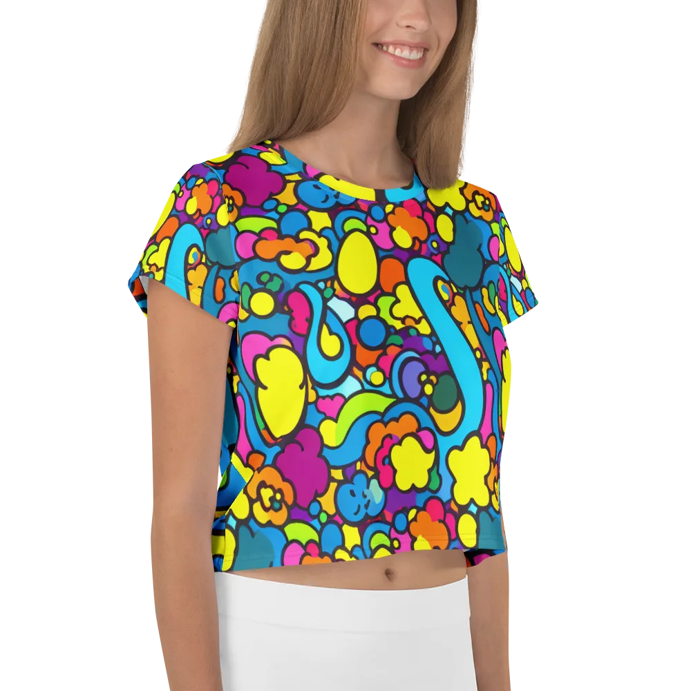 Pop Playland on Crop Tee — Right