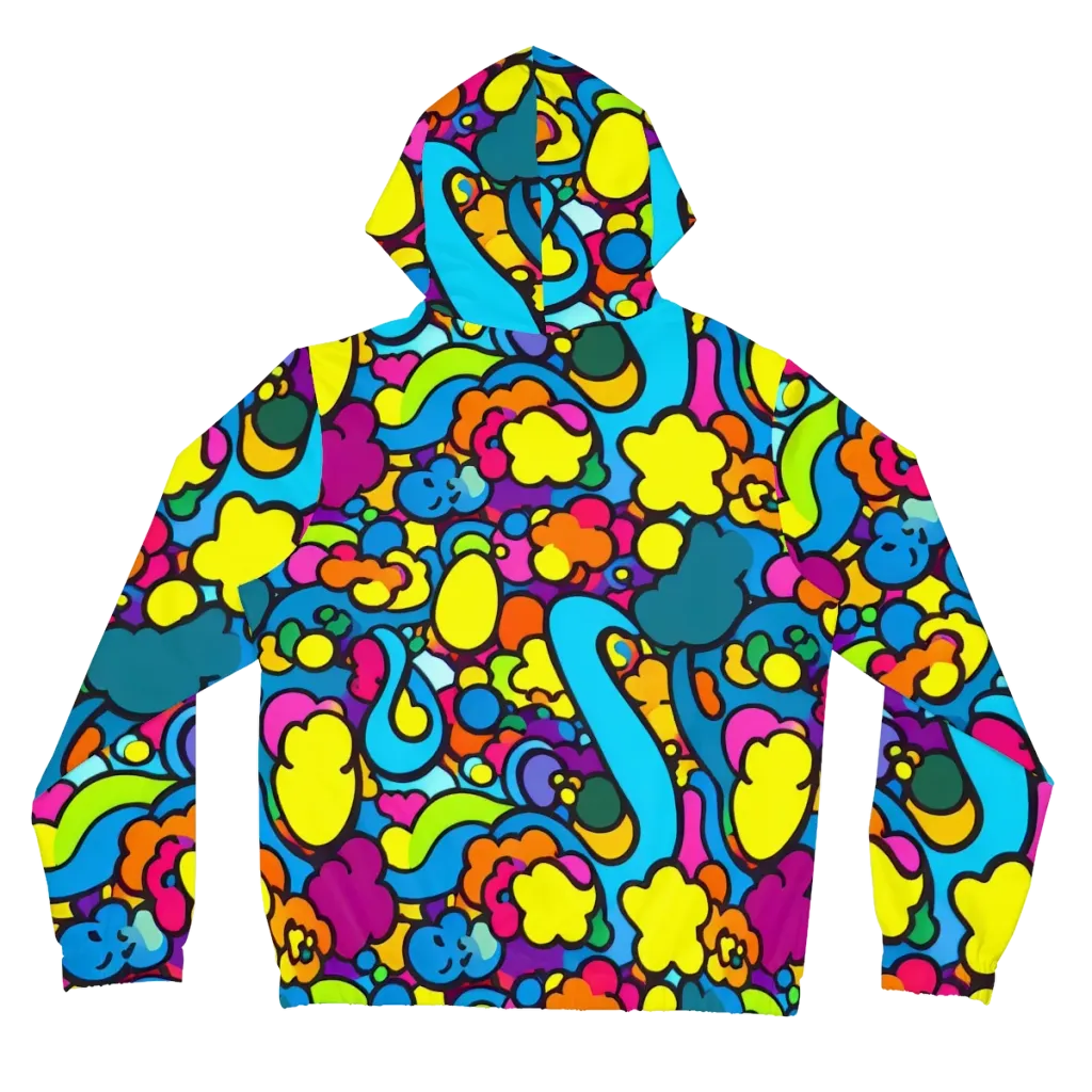 Pop Playland on Women's Full-Zip Hoodie — Back