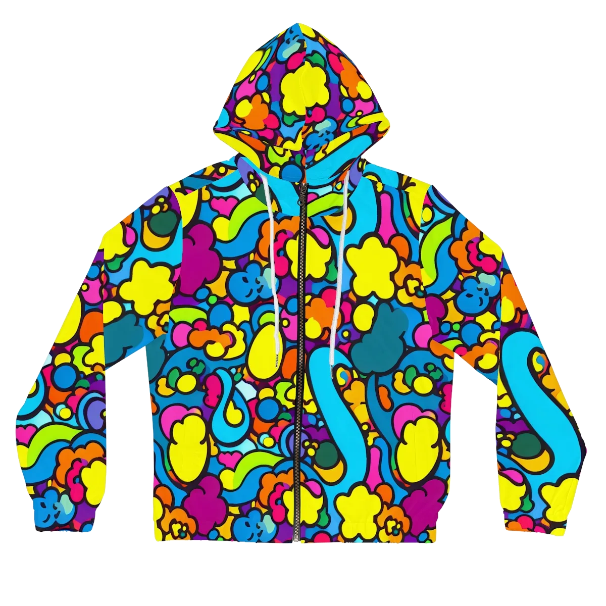 Pop Playland on Women's Full-Zip Hoodie — Front