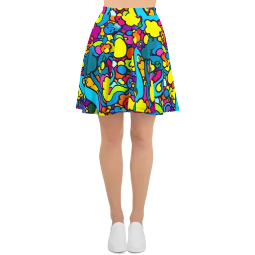 Pop Playland on a Skater Skirt