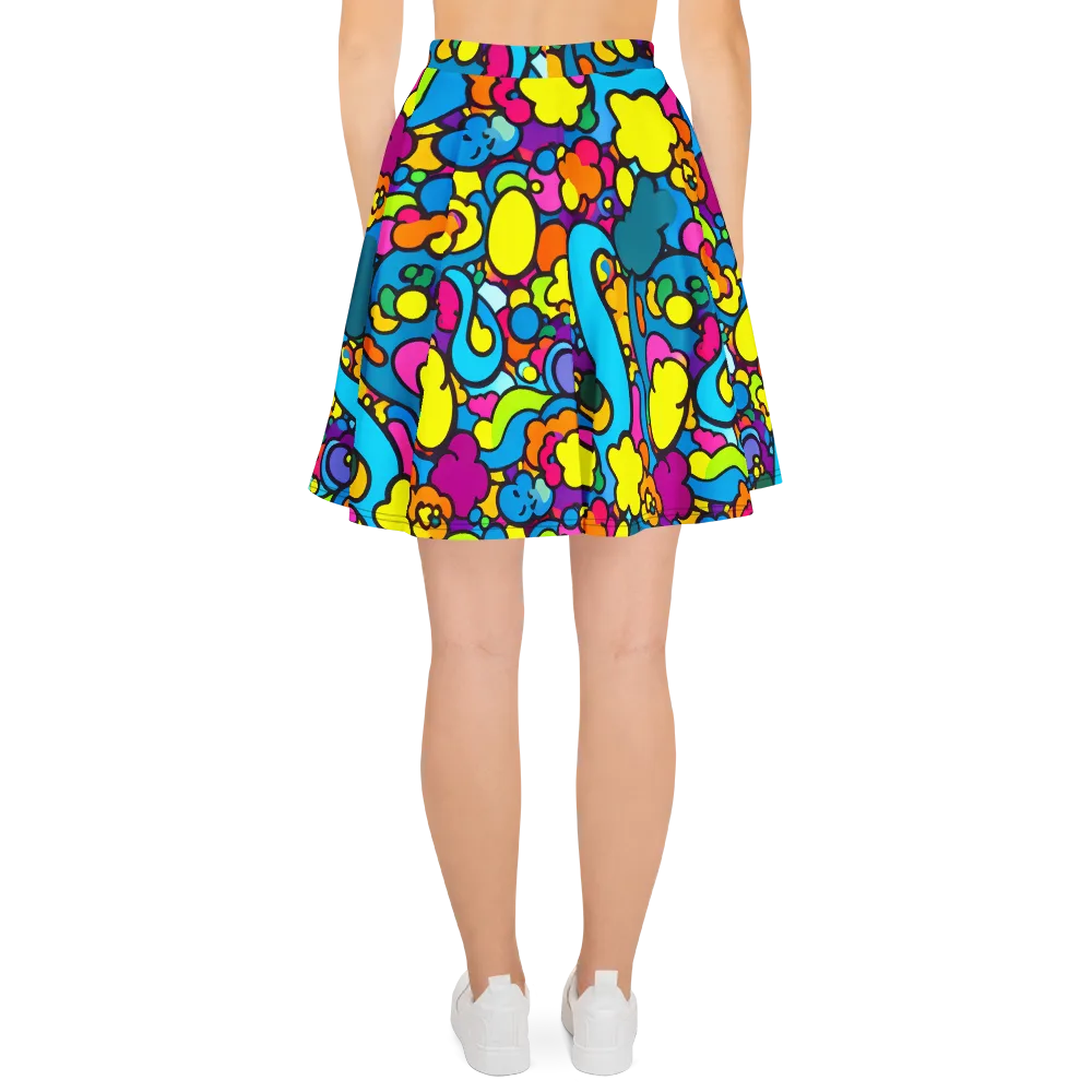 Pop Playland on Skater Skirt — Back