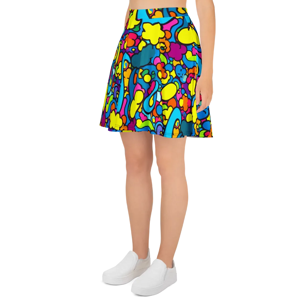 Pop Playland on Skater Skirt — Left