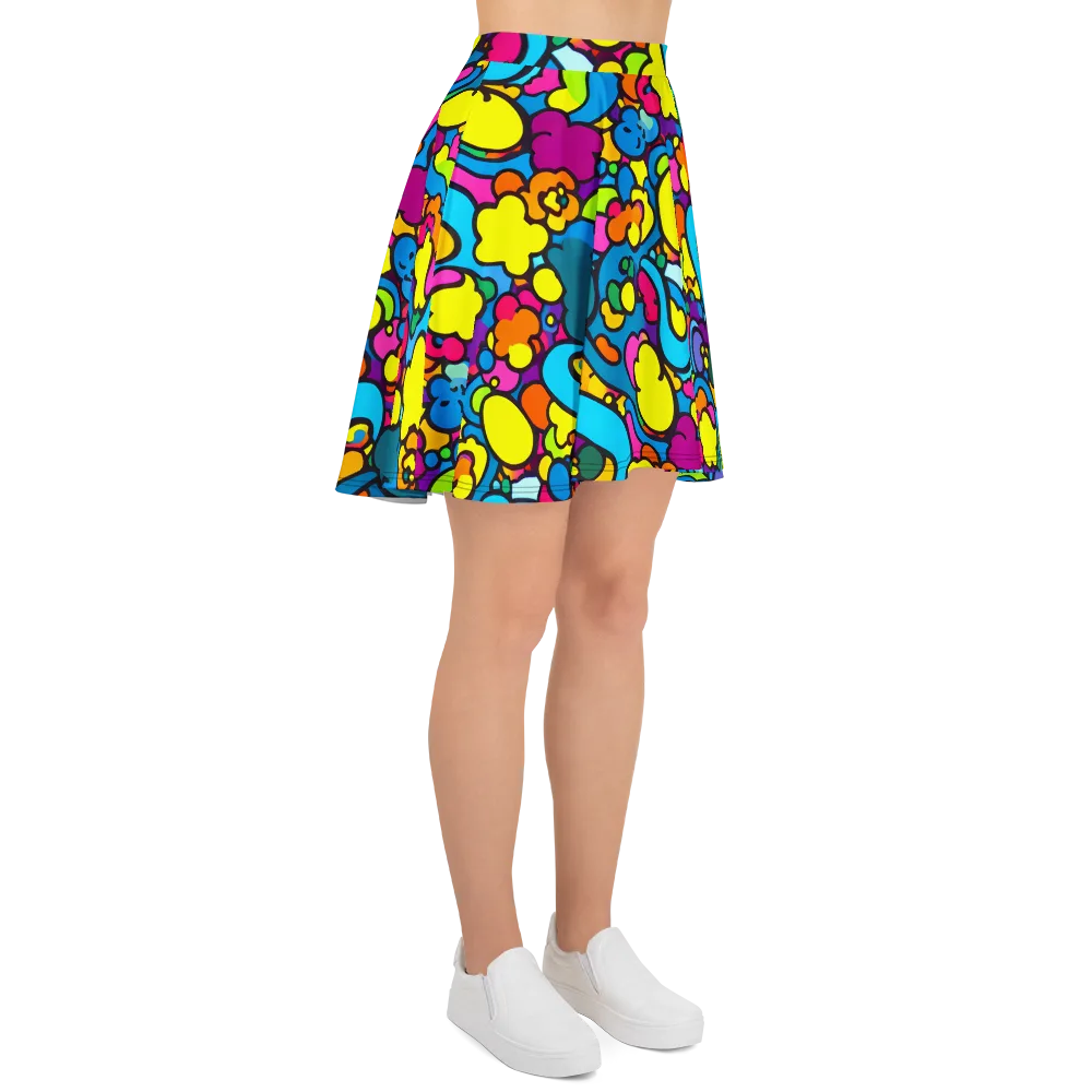 Pop Playland on Skater Skirt — Right
