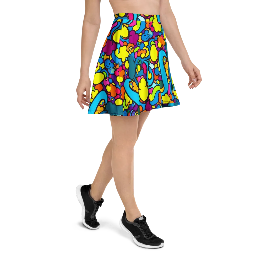 Pop Playland on Skater Skirt — Right