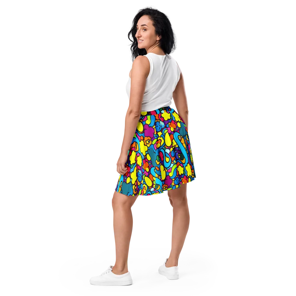 Pop Playland on Skater Skirt — Back