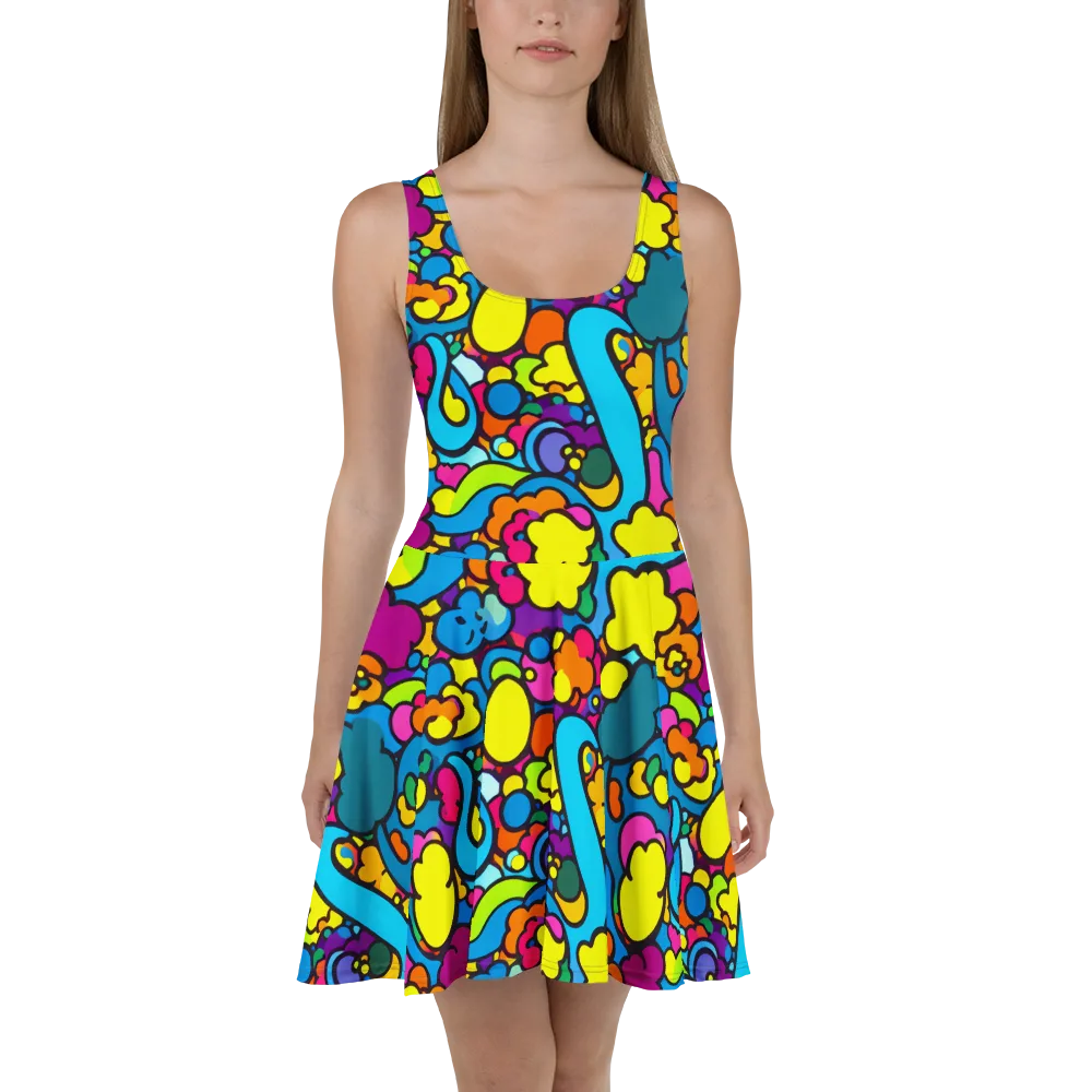 Pop Playland on Skater Dress — Front
