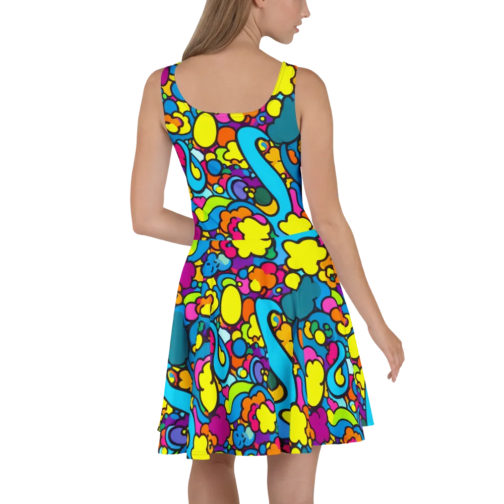 Pop Playland on Skater Dress — Back