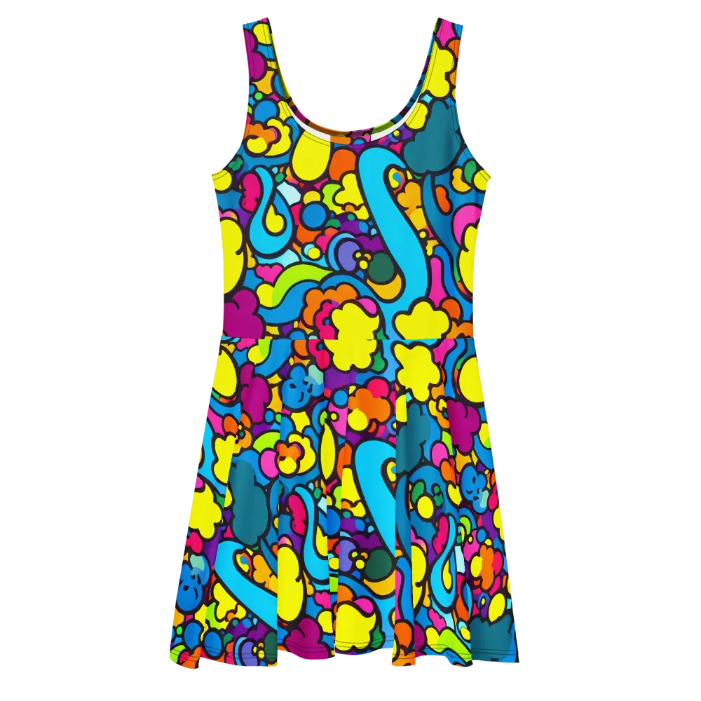 Pop Playland on Skater Dress — Front