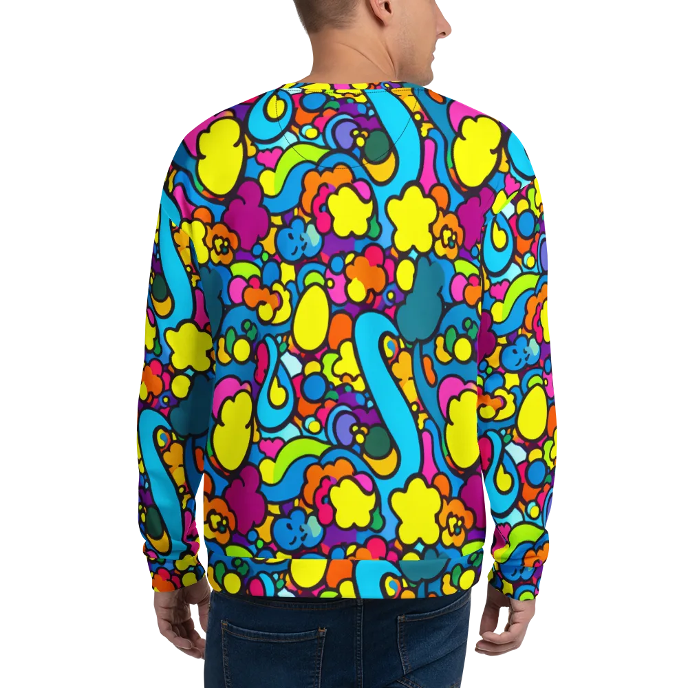 Pop Playland on Sweatshirt — Back