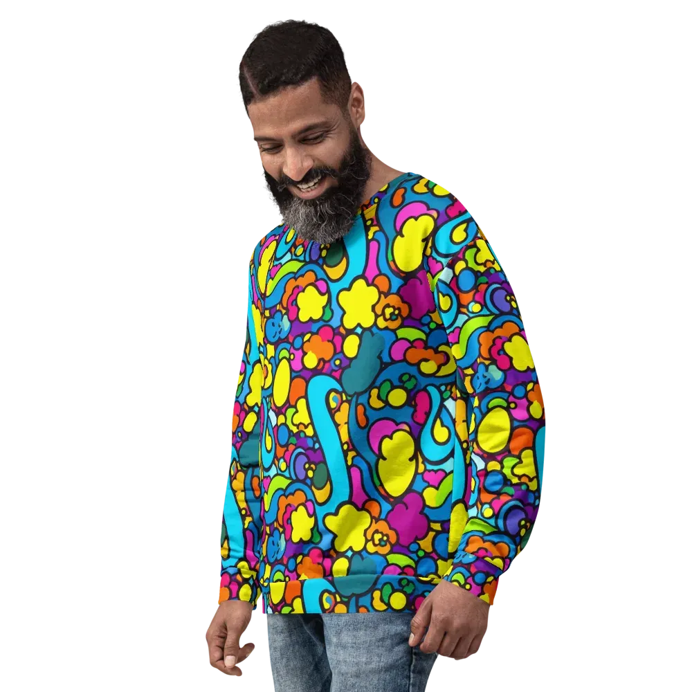 Pop Playland on Sweatshirt — Left Front
