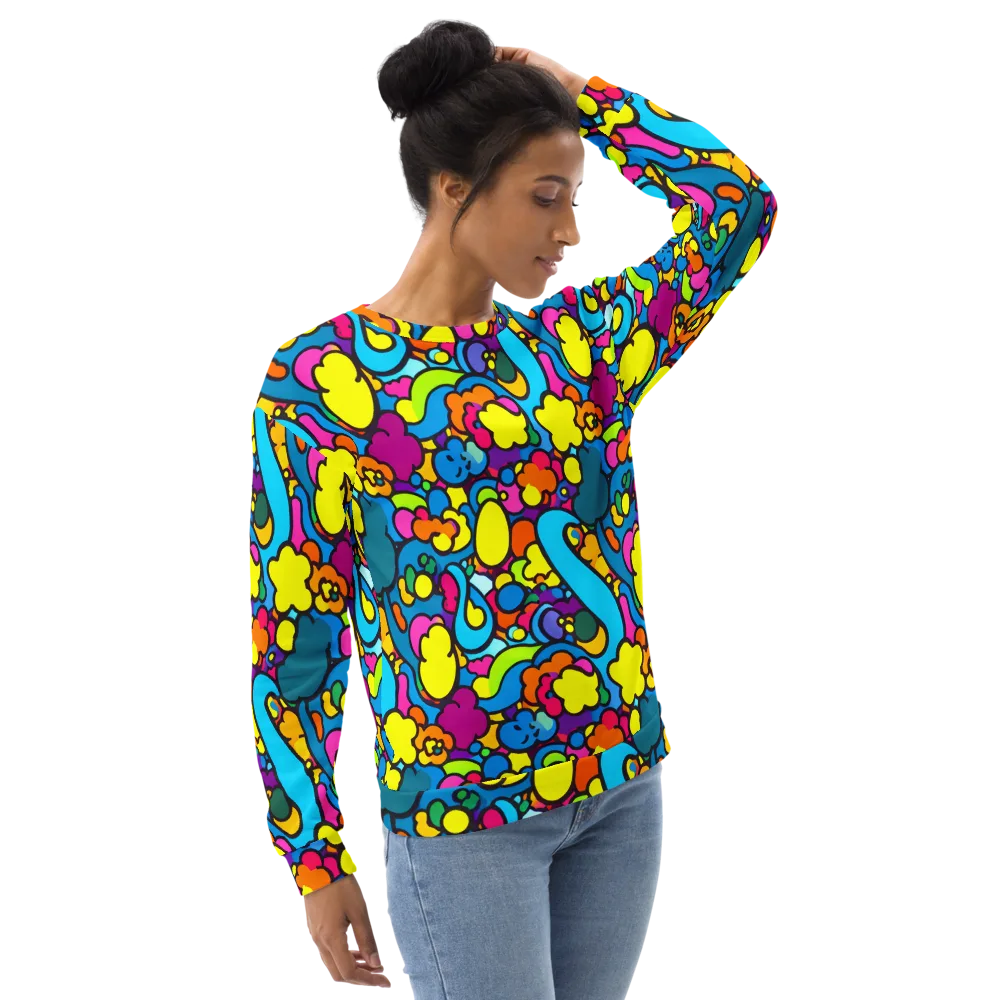 Pop Playland on Sweatshirt — Right Front