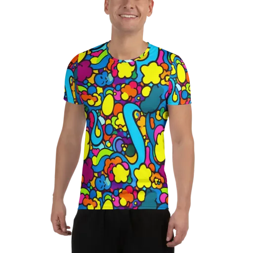 Pop Playland on a Men's Athletic T-Shirt