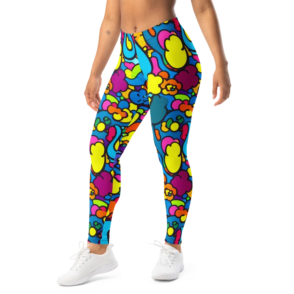Pop Playland on Leggings — Left Front