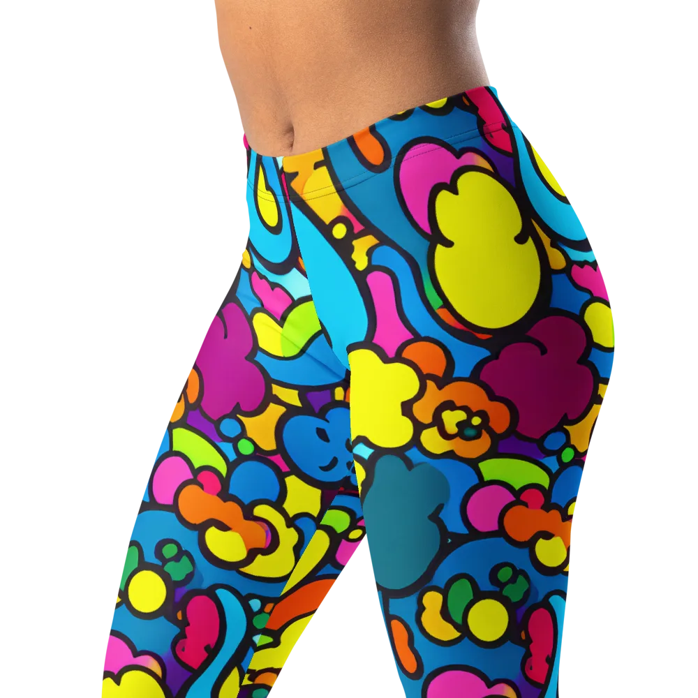 Pop Playland on Leggings — Left Front