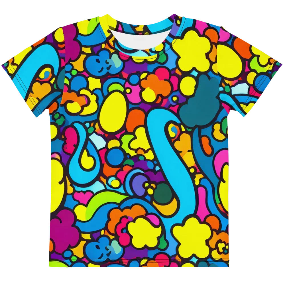 Pop Playland on Kids Crew Neck T-Shirt — Front