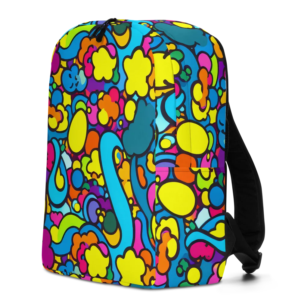 Pop Playland on Minimalist Backpack — Left