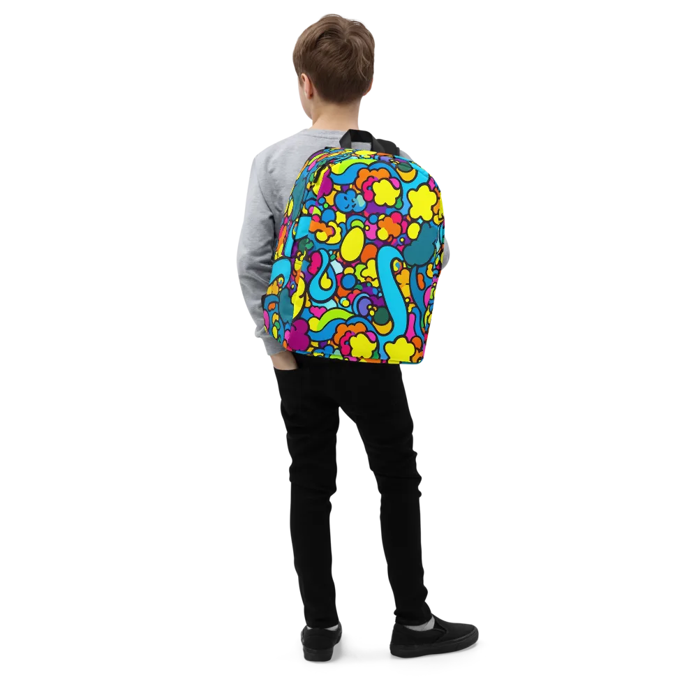 Pop Playland on Minimalist Backpack — Right Front