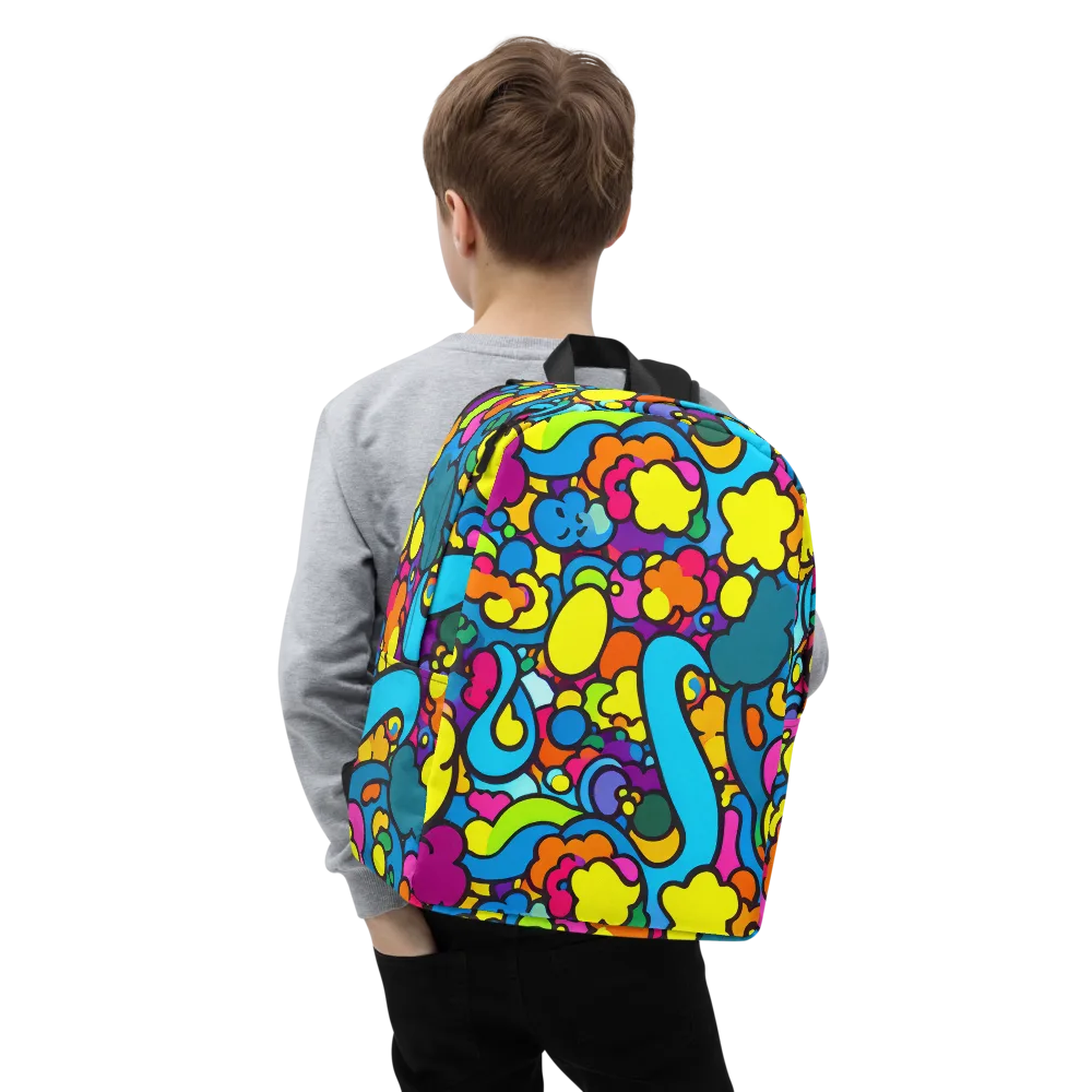 Pop Playland on Minimalist Backpack — Zoomed-in