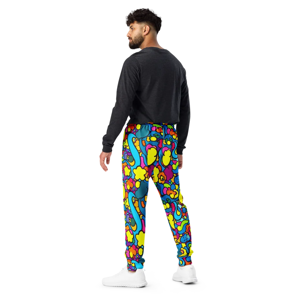 Pop Playland on Men's Joggers — Back