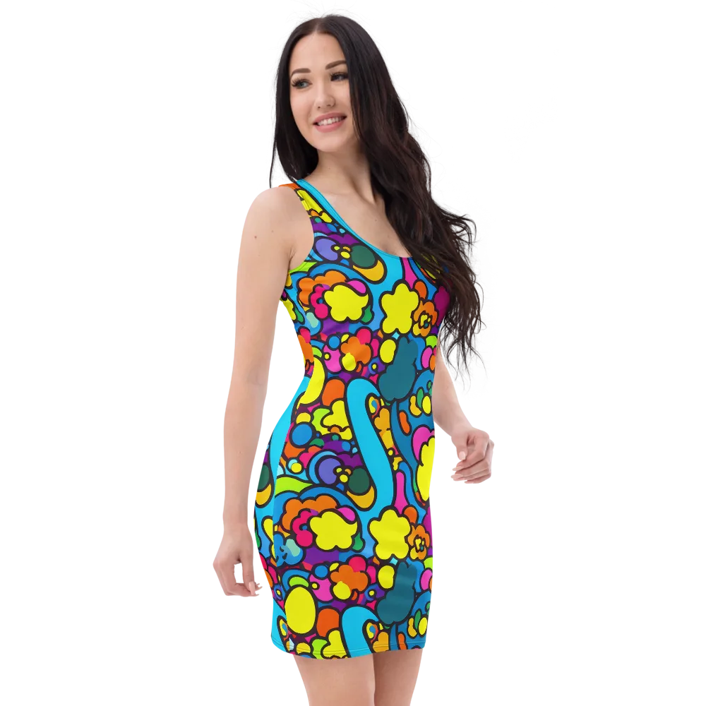 Pop Playland on Bodycon Dress — Right Front