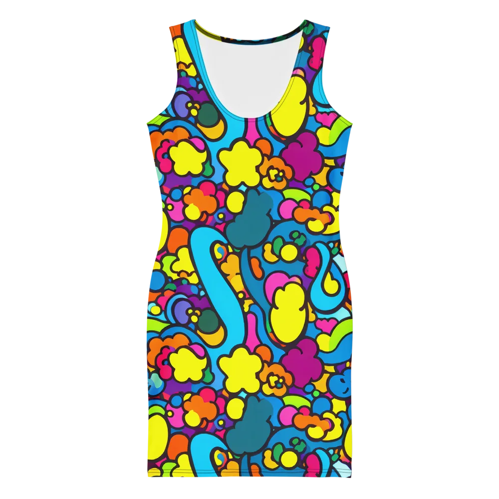 Pop Playland on Bodycon Dress — Front