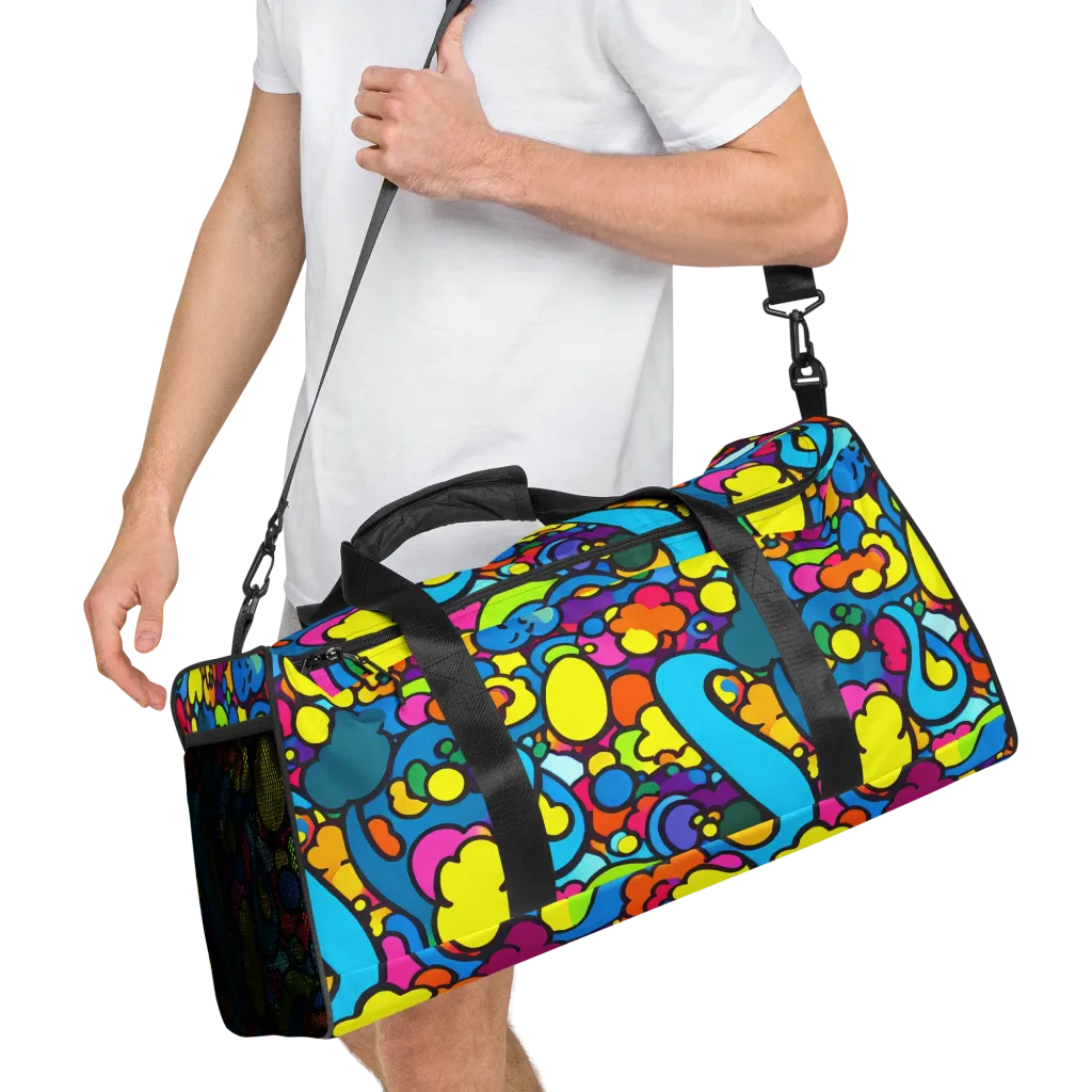 Pop Playland on Duffle Bag — Right Front