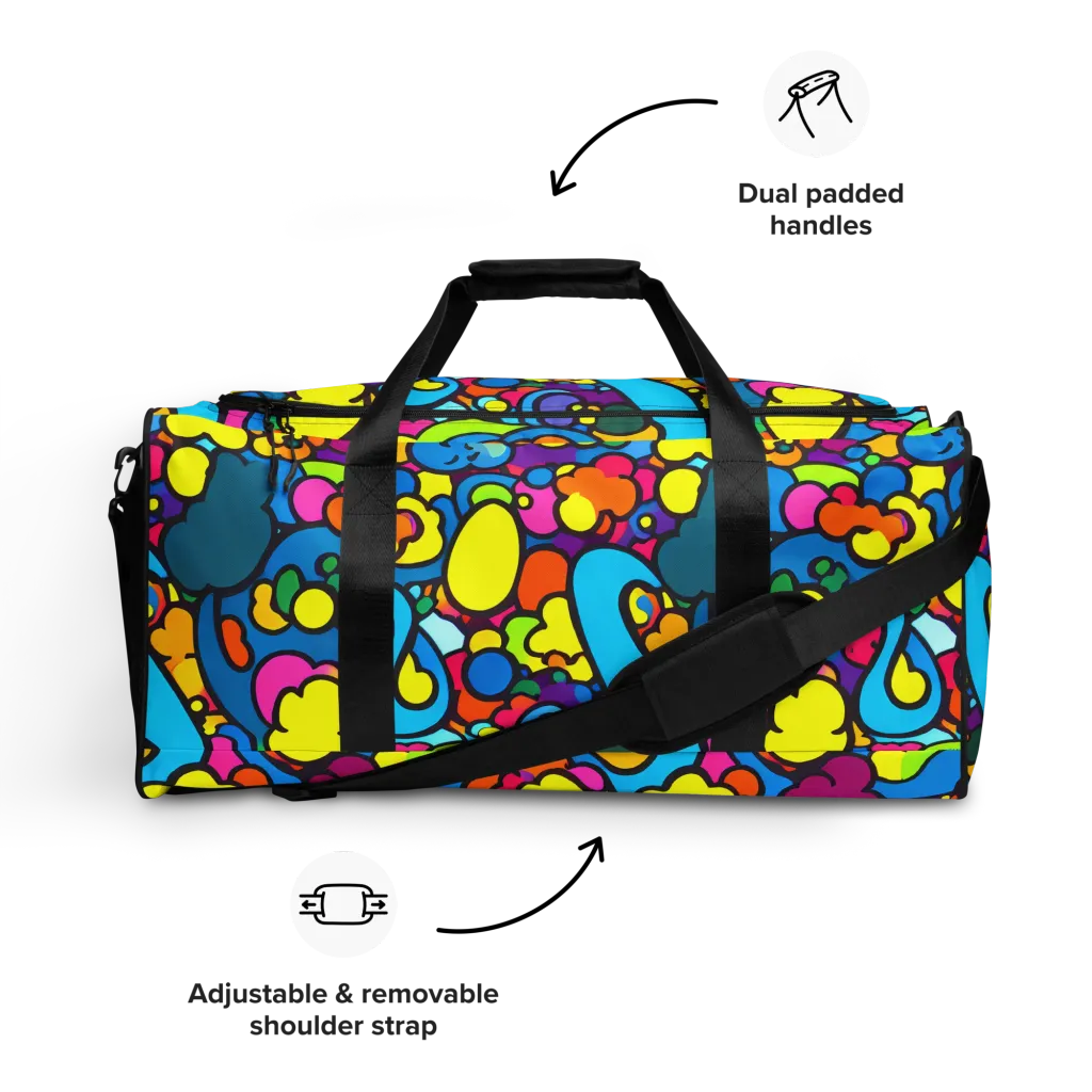 Pop Playland on Duffle Bag — Front