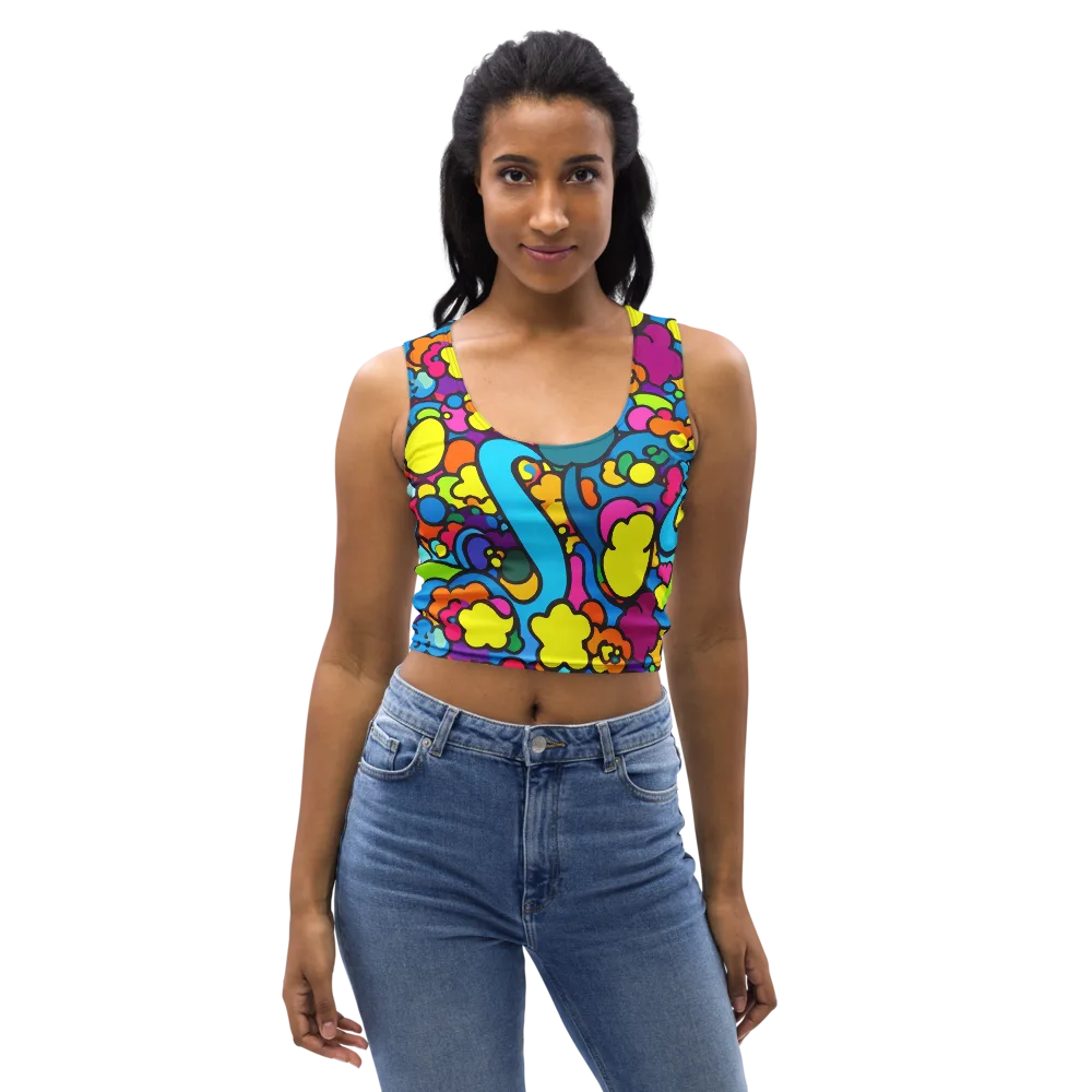 Pop Playland on Crop Top — Front